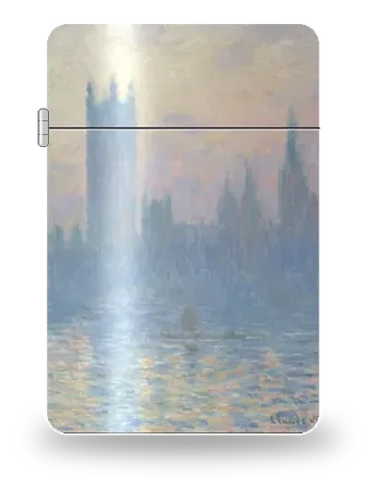 Le Parlement, coucher de soleil de Claude Monet – boîtier d’art pour insert de briquet