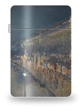 蒙马特大街，夜（卡米耶·毕沙罗）艺术外壳
