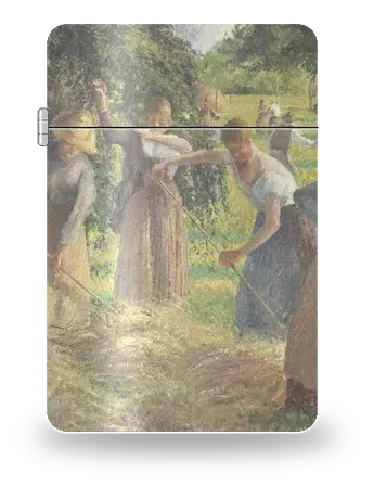 Hay Harvest at Éragny by Camille Pissarro — art case for a lighter insert