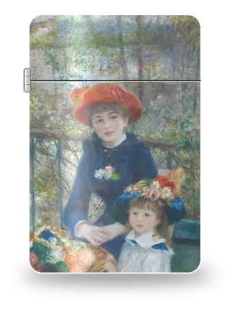 Two Sisters (On the Terrace) by Pierre-Auguste Renoir — art case for a lighter insert