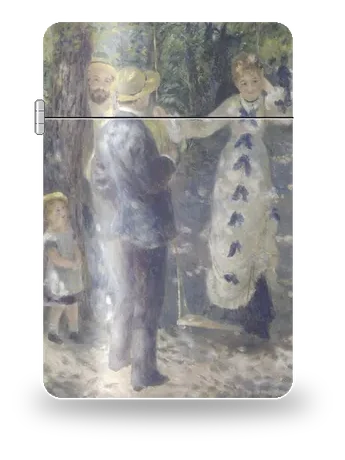 L'altalena di Pierre-Auguste Renoir – cover d’arte per inserto di accendino