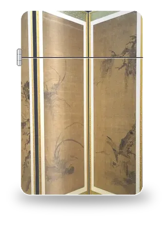 Blossoming Plants with Birds and Animals IV by Jang Seung-eop (Owon) — art case for a lighter insert