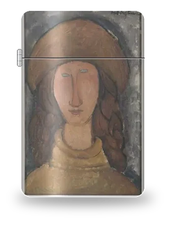 Portrait of Jeanne Hébuterne by Amedeo Modigliani — art case for a lighter insert