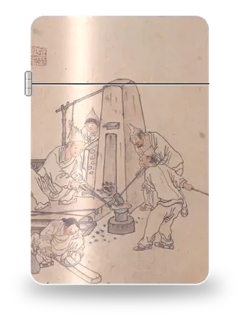 Blacksmith’s Shop by Kim Hong-do (Danwon) — art case for a lighter insert