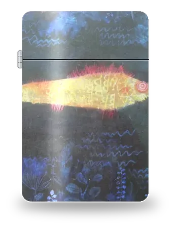 Der Goldfisch von Paul Klee – Kunsthülle für einen Feuerzeugeinsatz