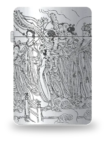 八十七神仙卷（部分）（伝 呉道子）のアートケース
