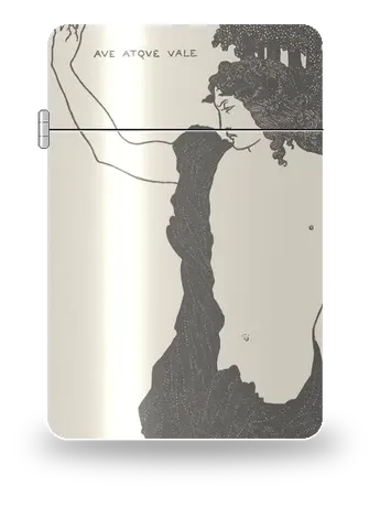 Ave atque vale (The Savoy) von Aubrey Beardsley – Kunsthülle für einen Feuerzeugeinsatz