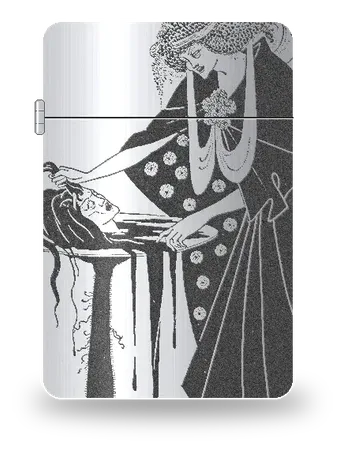 La Récompense de la danseuse (Salomé) de Aubrey Beardsley – boîtier d’art pour insert de briquet