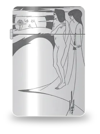 月中女人（《莎乐美》插图）（奥布里·比亚兹莱）艺术外壳