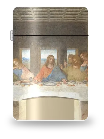 The Last Supper Triptych: Centre Panel (Christ, John, Thomas, James, Philip) by Leonardo da Vinci — art case for a lighter insert
