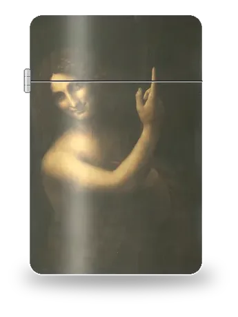 San Giovanni Battista di Leonardo da Vinci – cover d’arte per inserto di accendino
