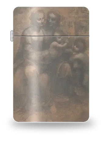 Il cartone di Burlington House di Leonardo da Vinci – cover d’arte per inserto di accendino