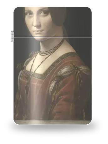 La Belle Ferronnière de Léonard de Vinci – boîtier d’art pour insert de briquet
