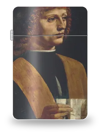 Ritratto di musico di Leonardo da Vinci – cover d’arte per inserto di accendino