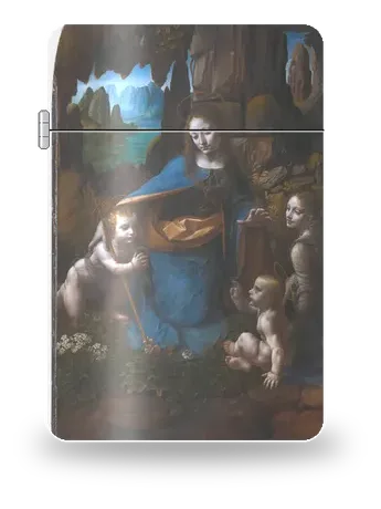 Virgin of the Rocks (London) by Leonardo da Vinci — art case for a lighter insert