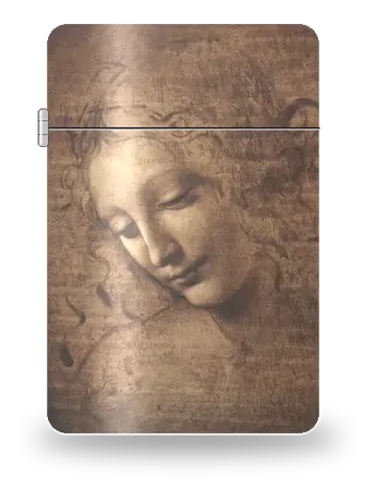 La Scapigliata di Leonardo da Vinci – cover d’arte per inserto di accendino