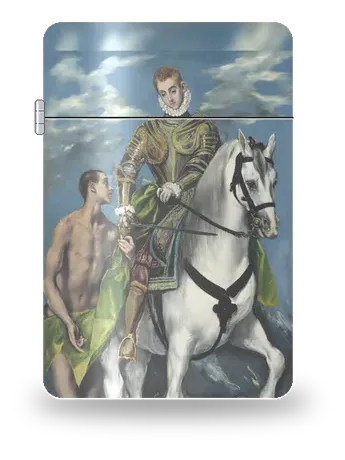 Saint Martin and the Beggar by El Greco — art case for a lighter insert