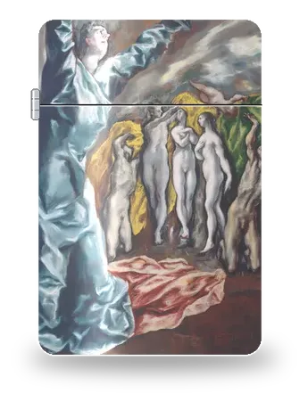 Die Öffnung des fünften Siegels von El Greco – Kunsthülle für einen Feuerzeugeinsatz