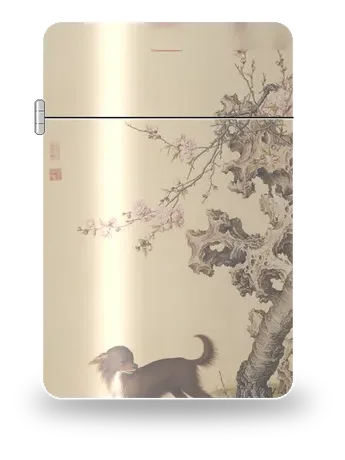 花下良犬（郎世宁）艺术外壳