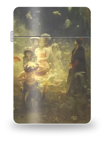 Sadko in the Underwater Kingdom by Ilya Repin — art case for a lighter insert
