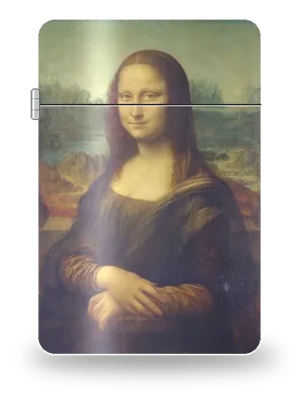Mona Lisa von Leonardo da Vinci – Kunsthülle für einen Feuerzeugeinsatz