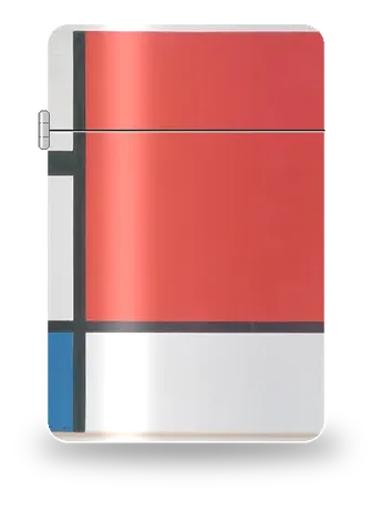 Composition with Red, Blue and Yellow by Piet Mondrian — art case for a lighter insert