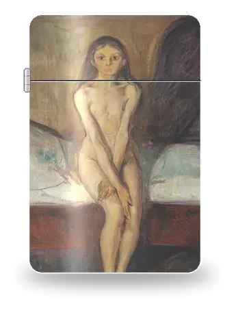 Pubertà di Edvard Munch – cover d’arte per inserto di accendino