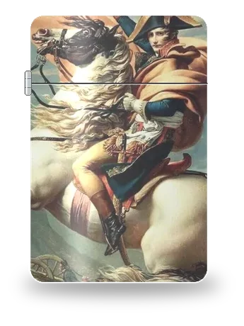 Napoleon Crossing the Alps by Jacques-Louis David — art case for a lighter insert