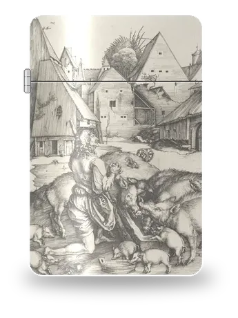 Le Fils prodigue de Albrecht Dürer – boîtier d’art pour insert de briquet