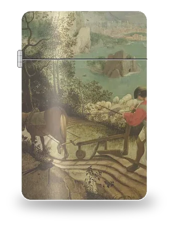 Paesaggio con la caduta di Icaro di Attribuito a Pieter Bruegel il Vecchio – cover d’arte per inserto di accendino