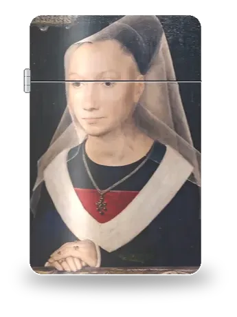 Portrait of a Young Woman (Sibylla Sambetha) by Hans Memling — art case for a lighter insert