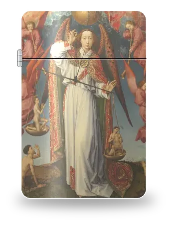 Polittico di Beaune (Giudizio universale) di Rogier van der Weyden – cover d’arte per inserto di accendino