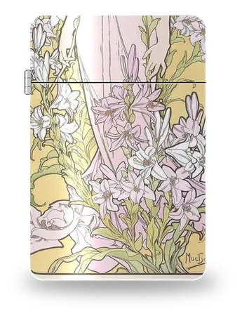 四つの花：百合（アルフォンス・ミュシャ）のアートケース