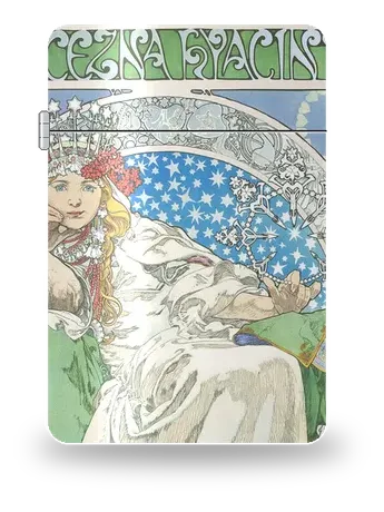 La principessa Giacinta di Alphonse Mucha – cover d’arte per inserto di accendino