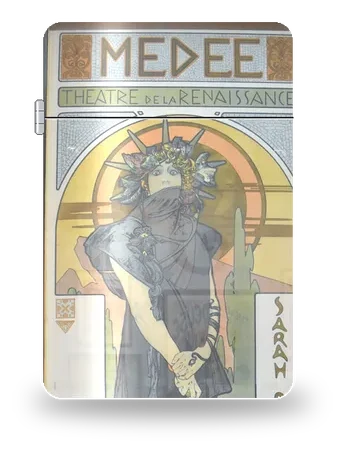 Médée von Alphonse Mucha – Kunsthülle für einen Feuerzeugeinsatz