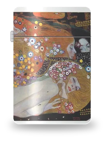 Wasserschlangen II (Freundinnen) von Gustav Klimt – Kunsthülle für einen Feuerzeugeinsatz
