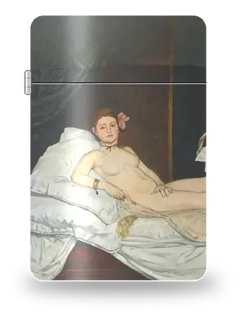 Olympia von Édouard Manet – Kunsthülle für einen Feuerzeugeinsatz