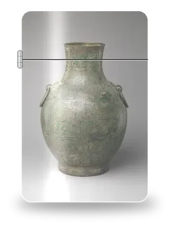 Wine Container (Hu) Inlaid with Copper by Eastern Zhou (Spring & Autumn / Warring States) — art case for a lighter insert