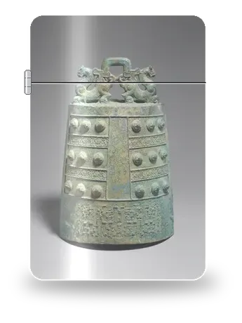 Bronzeglocke (Niuzhong) von Östliche Zhou (Frühling & Herbst / Streitende Reiche) – Kunsthülle für einen Feuerzeugeinsatz