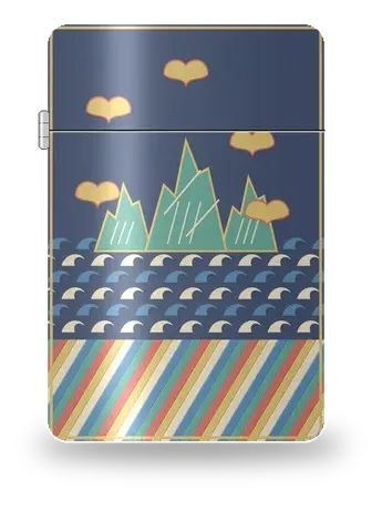 Sea Waves & Cliffs by Ming–Qing — art case for a lighter insert