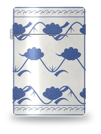 Rinceau de lotus bleu et blanc Yuan de Song–Yuan – boîtier d’art pour insert de briquet