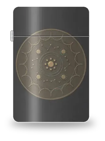 Specchio stelle e nuvole di Qin–Han – cover d’arte per inserto di accendino
