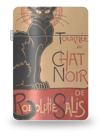 Tournée du Chat noir von Théophile-Alexandre Steinlen – Kunsthülle für einen Feuerzeugeinsatz