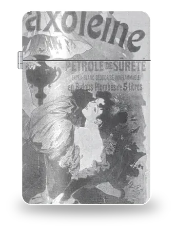 Saxoléine di Jules Chéret – cover d’arte per inserto di accendino