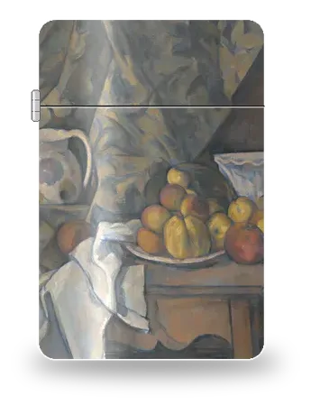 Nature morte aux pommes et pêches de Paul Cézanne – boîtier d’art pour insert de briquet