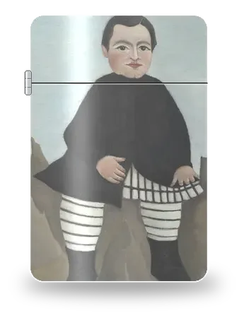 Ragazzo sulle rocce di Henri Rousseau – cover d’arte per inserto di accendino