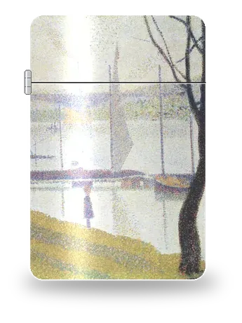 Le Pont de Courbevoie de Georges Seurat – boîtier d’art pour insert de briquet