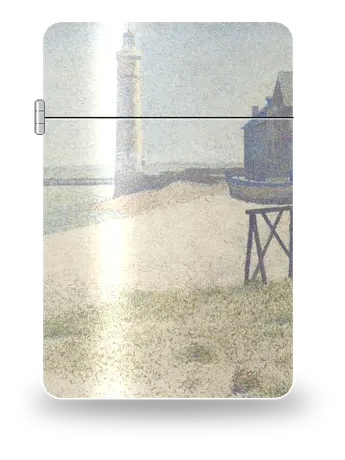 The Lighthouse at Honfleur by Georges Seurat — art case for a lighter insert