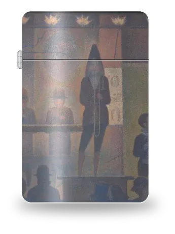 Circus Sideshow (Parade de cirque) by Georges Seurat — art case for a lighter insert