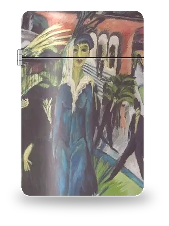 Potsdamer Platz di Ernst Ludwig Kirchner – cover d’arte per inserto di accendino